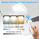 Kitchen Ceiling Light Dimmable Rectangle Flush Mount Remote 48W
