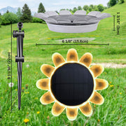 Solar Sunflower Yard Light RGB for Garden Fence Pool