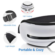 Eye Massager with Heat Vibration Bluetooth Rechargeable