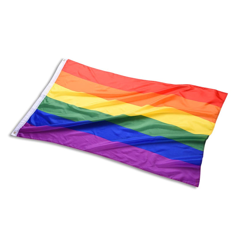3x5 ft Poly Rainbow Flag