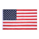 Embroidered US American Flag Star Stripe w/ hoisting grommets