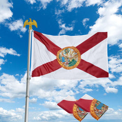 3x5ft Florida Flags with Hoisting Grommets 2ct/Pack