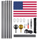 30 ft Aluminum Sectional Flagpole Kit with American Flag