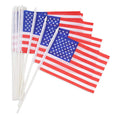 8"x5" Mini American Flags on Stick for Yard Bulk(12ct or 24ct)