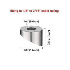 DIY Cable Railing Hardware 30° Beveled Washers D1/8