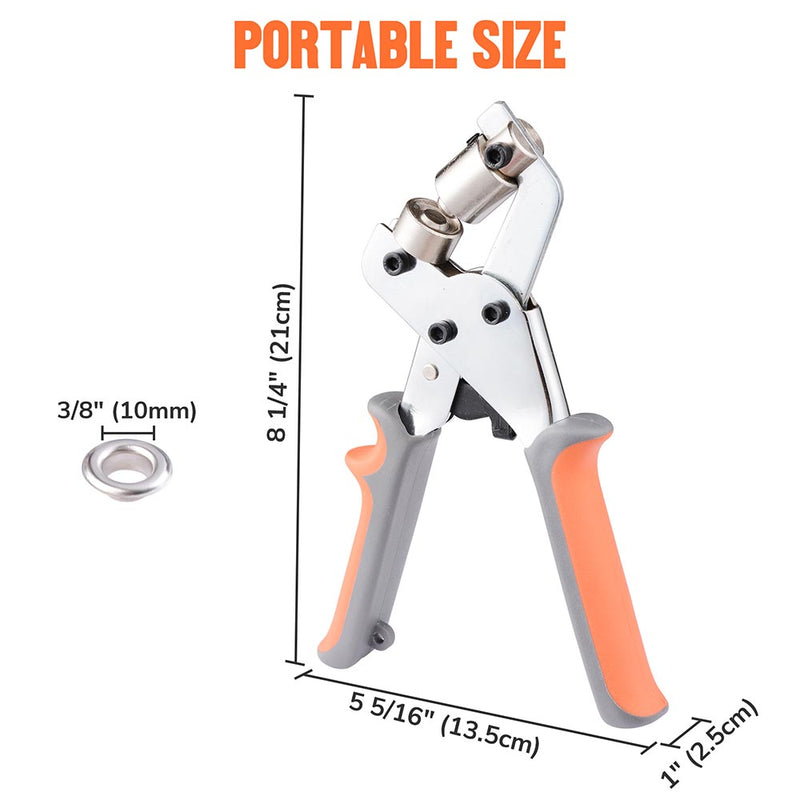 Handheld Grommet Punch Tool with 500 10mm Grommets | The DIY Outlet