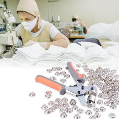 Handheld Grommet Punch Tool with 500 10mm Grommets