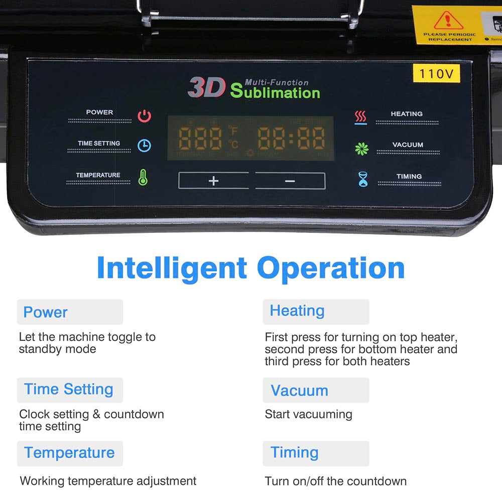 3D Vacuum Heat Transfer Press Sublimation Machine – The DIY Outlet