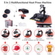 5in1 15x15 Heat Press Transfer Sublimation Machine T-shirt Mug