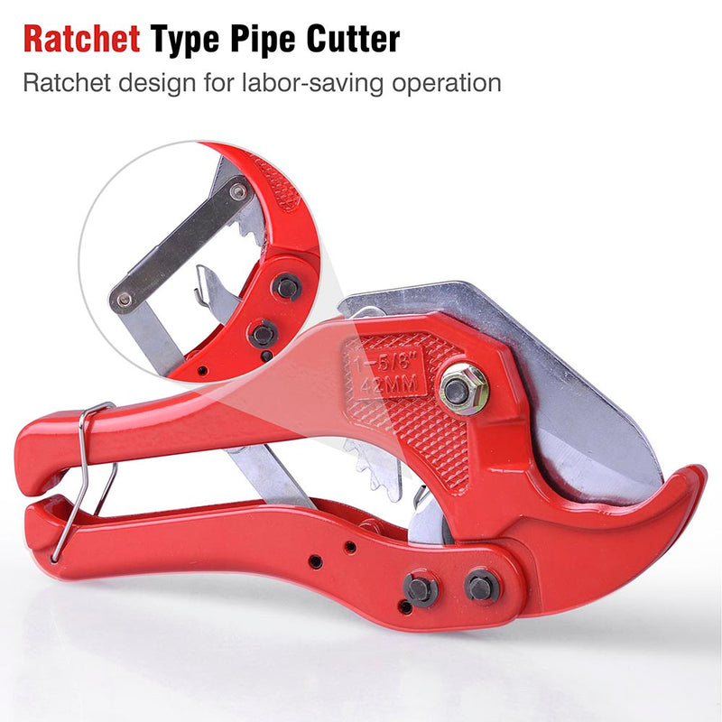 1-5/8" Pex Ratcheting Crimp Tool Red