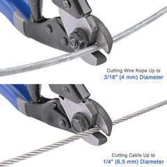 Cable Cutter Tool 8in CR-V Steel Wire Cutting Plier