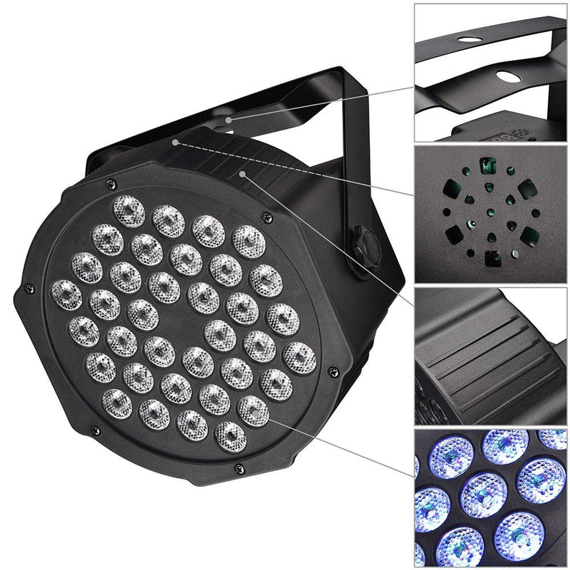 DIY Stage Light Par36 Can Light DMX Sound Activated 4pcs