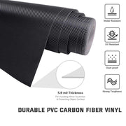 3D Gloss Carbon Fiber Hood Wrap Auto Vinyl Wrap Roll 5x100ft