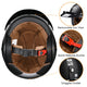 DIY 3/4 Open Face Motorcycle Helmet DOT Matte Black S-XXL