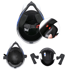 AHR Youth Dirt Bike Helmet H-VEN12 DOT Blue