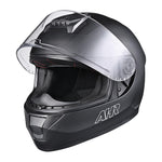 AHR RUN-F3 Full Face DOT Motor Helmet Matt Black