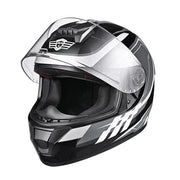 AHR RUN-F3 Full Face DOT Motor Helmet Black Gray