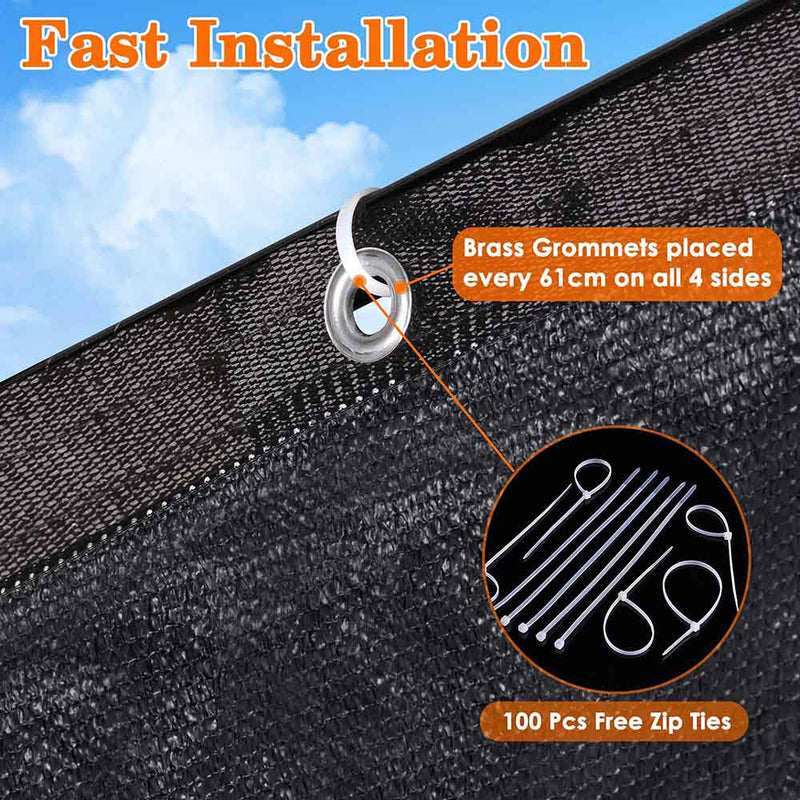 6'x16' 90% Mesh Privacy Fencing Net