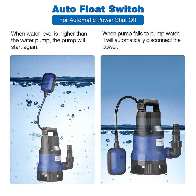 1/2HP Submersible Dirty Water Pump w/ Float 400w