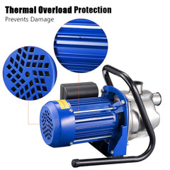 3/4HP Electric Water Pump Sump Pump Stainless Steel 660gph