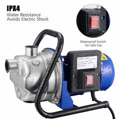 3/4HP Electric Water Pump Sump Pump Stainless Steel 660gph