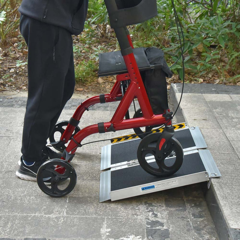 2'x29" Wheelchair Ramp w/ Non-Skid Surface 600Lb Capacity