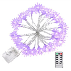 DIY Halloween Lights Bat String Light 15FT Battery Operated Purple