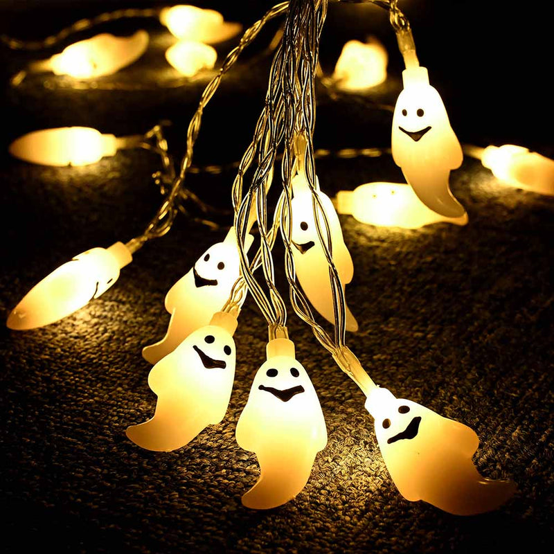 DIY Halloween Lights Ghost String Light 15FT Battery Operated