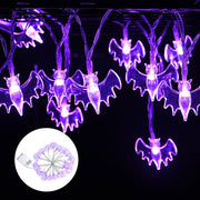 DIY Halloween Lights Bat String Light 15FT Battery Operated Purple