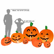 Halloween Blow Ups Inflatable Pumpkin with Lights AirBlower Stakes