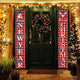 DIY Merry Christmas Sign Porch Door Hanging 72"H Set of 2