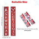 DIY Merry Christmas Sign Porch Door Hanging 72"H Set of 2