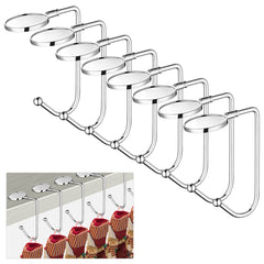 DIY Stocking Holders Stainless Steel Non-Slip Hooks Set of 8