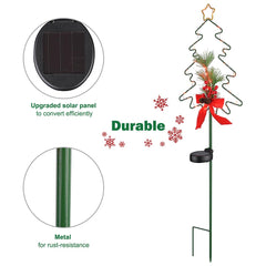 Solar Garden Christmas Stake Lights Xmas Tree 2ct/Pack