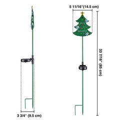 Solar Garden Christmas Stake Lights Xmas Tree 2ct/Pack