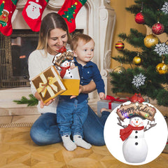 Santa Snowman Figurine with Light Christmas Gift 12