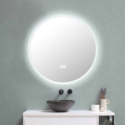 22" Anti Fog Bathroom Mirror with Lights Touch Switch