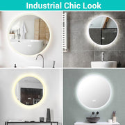 22" Anti Fog Bathroom Mirror with Lights Touch Switch