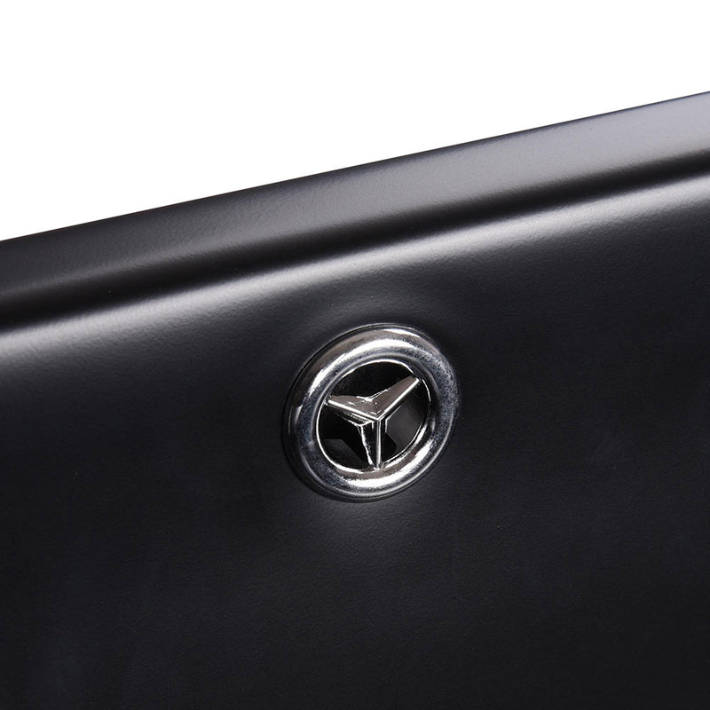 Aquaterior Rectangle Vessel Porcelain Sink Black w/ Overflow Drain