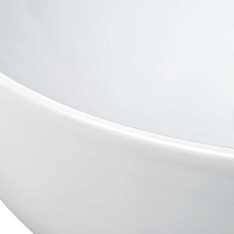 Aquaterior Bowl Sink with Drain & Strainer Round 16"