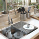 23" Undermount Single Stainless Kitchen Sink with Drain Basin Rack
