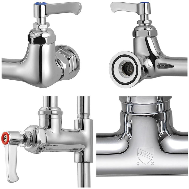Aquaterior Commercial Style Pull-Out Kitchen Pre-Rinse Faucet