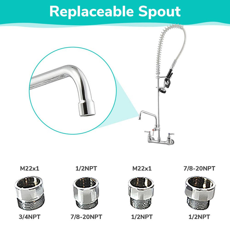 DIY Commercial Style Pull-Down Kitchen Pre-Rinse Faucet