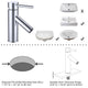 Aquaterior Bathroom Faucet Single-Hole 7.5"H
