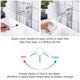 Aquaterior Bathroom Vessel Faucet Single-Hole 12"H Square