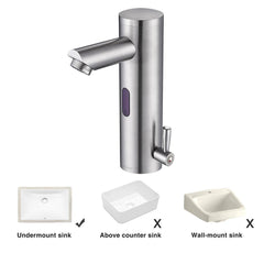 Auto Sensor Touchless Bathroom Faucet Hot & Cold 8