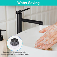 Tall Bathroom Faucet for Vessel Sink Single-Hole 13