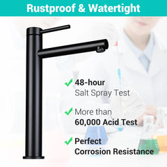 Tall Bathroom Faucet for Vessel Sink Single-Hole 13