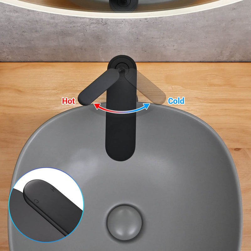 Tall Vessel Sink Faucet Single-Hole 12"H