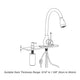 Swivel Spout Pulldown Kitchen Faucet Single Handle